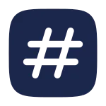 Hashtag Square SVG Icon